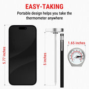 ThermoPro APT418 Instant Read Meat Thermometer with 5'' Stainless Steel Probe